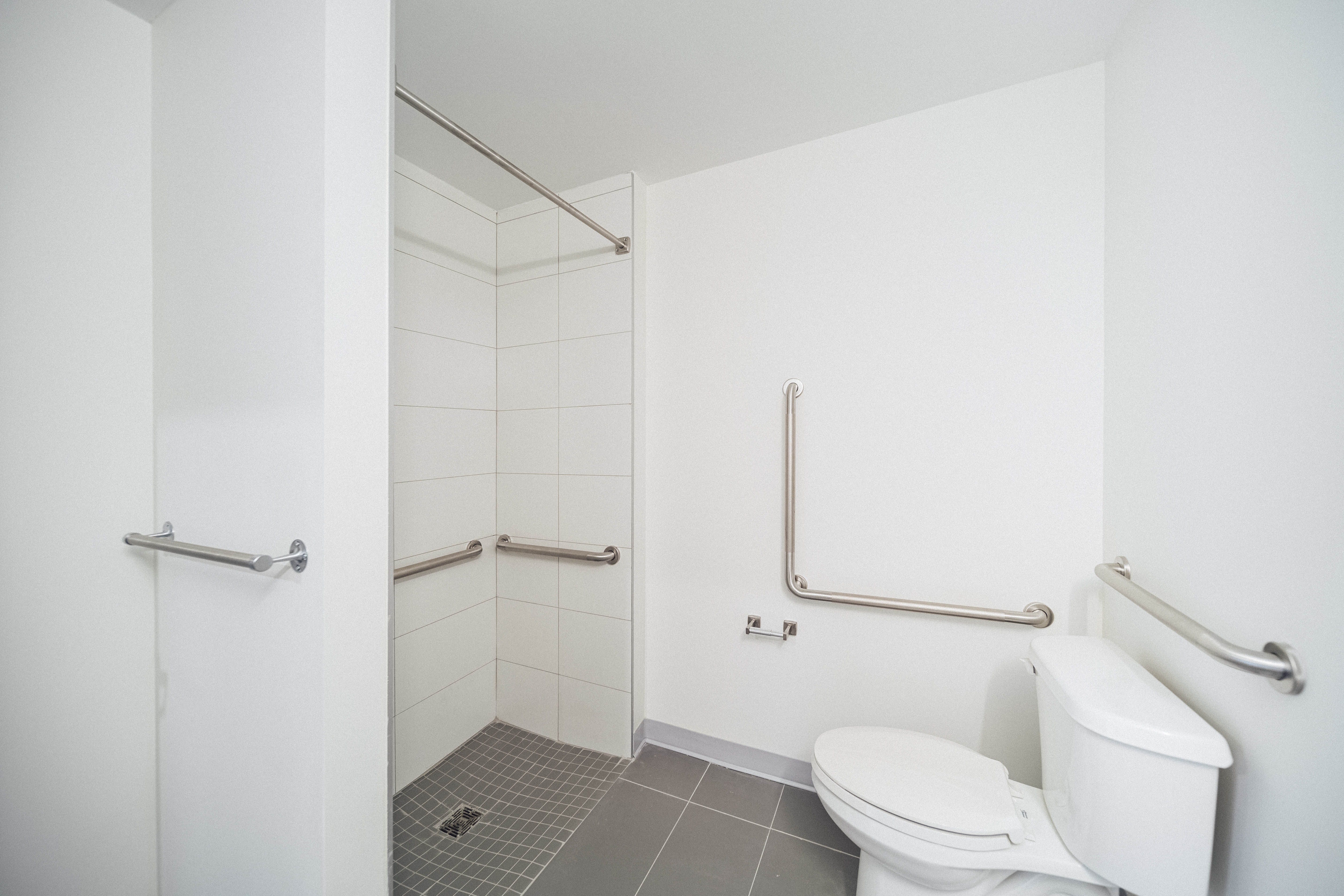 Roll-in shower