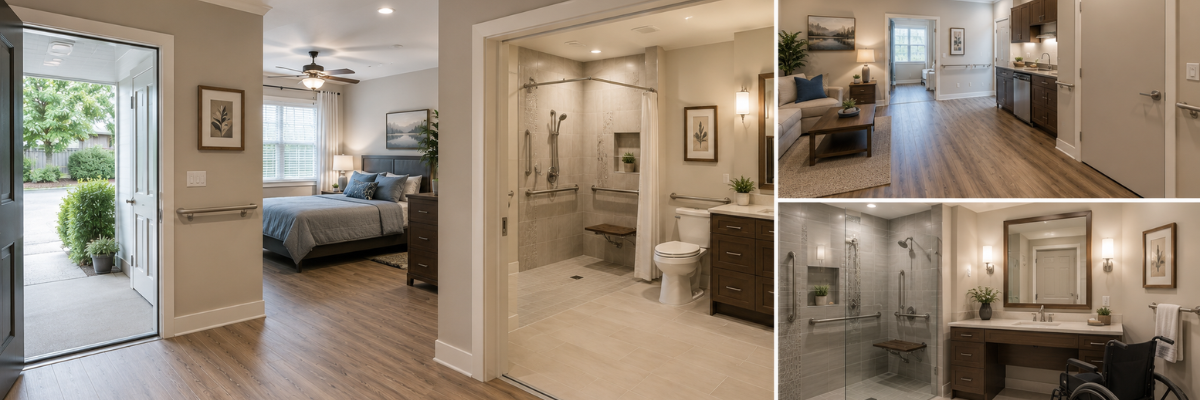 Wheelchair accessible suite