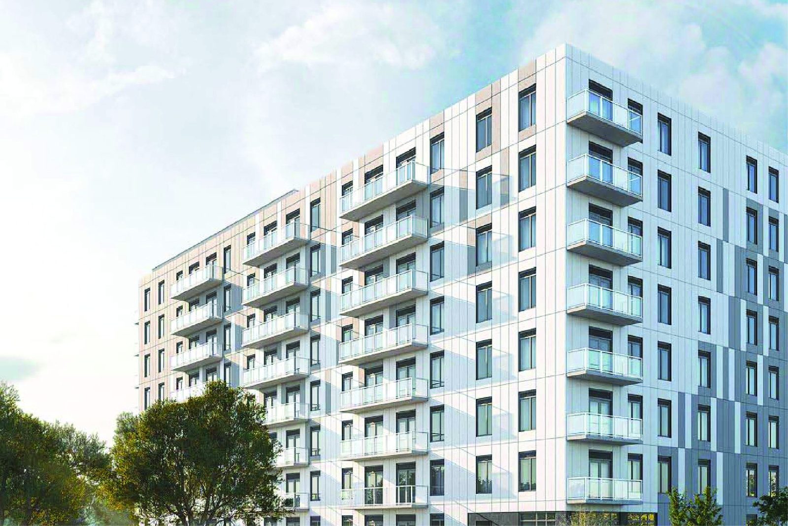 Exterior view of The Carmine multi-residential development