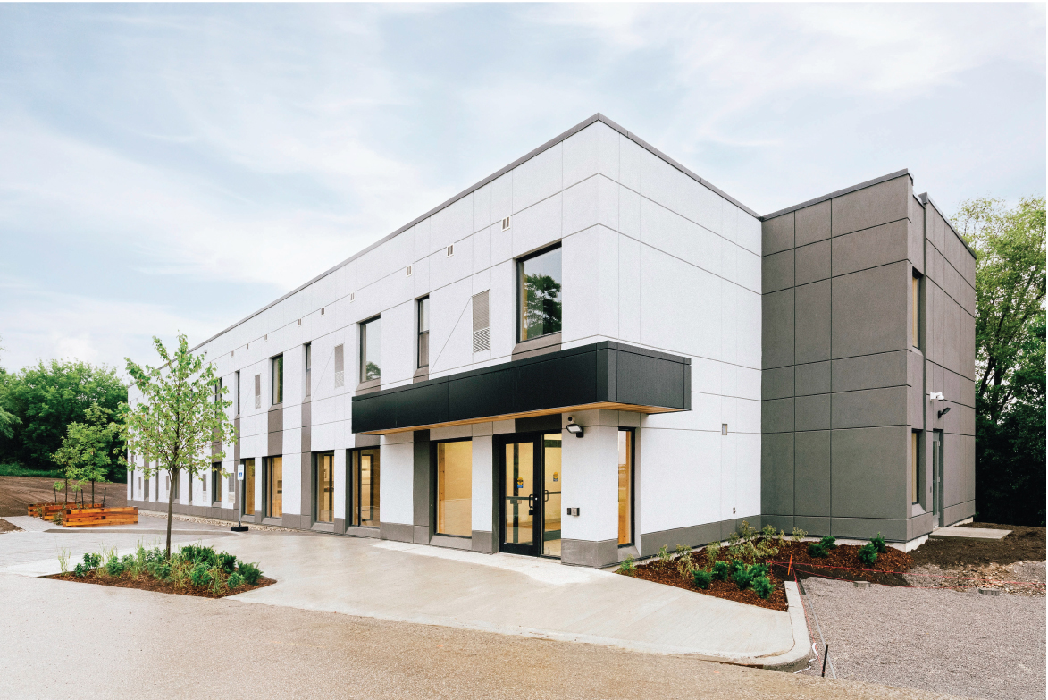 Passage House supportive housing — cross-laminated timber build delivered on an accelerated schedule